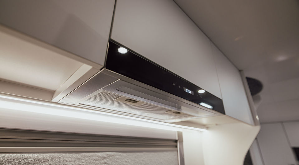 Sleek kitchen with quality finishes and practical layout